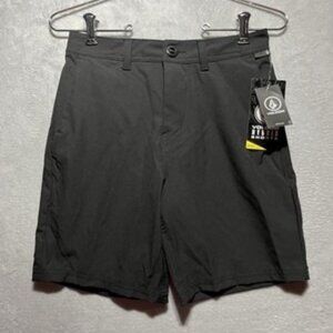 NWT Boy's Frickin Cross Shred Static Black Volcom Hybrid Shorts Size 26 Medium